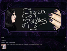 Tablet Screenshot of enigmatic-rambles.com